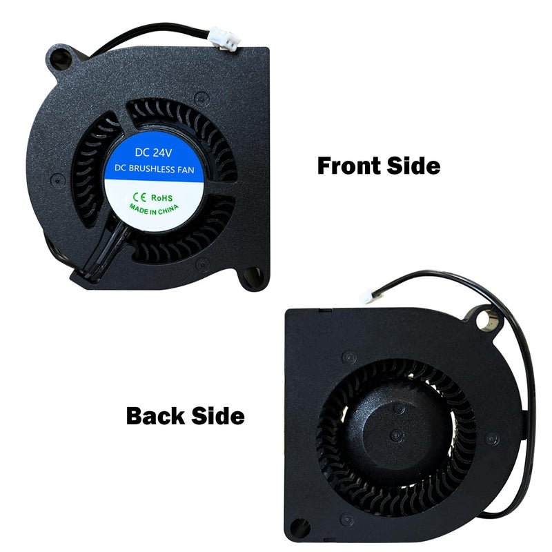HzdaDeve 2PK Kobra S1 Hotend Fan 5020 Dual Ball Bearing Blower 50x50x20mm DC 24V Axial Cooling Extruder Hotend Heat Sink Fan for Anycubic Kobra S1 Combo 3D Printer Accessories - Image 5